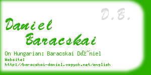 daniel baracskai business card
